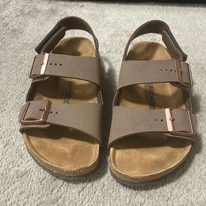 Gently worn boys Birkenstock sandals for sale!